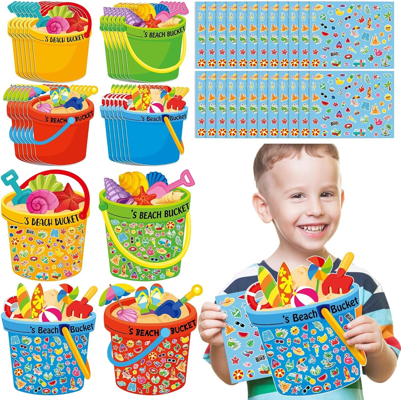 Activity Art Large Beach Birthday Crafts (multicolor) 11.3 x 10.2 x 0.7 inches